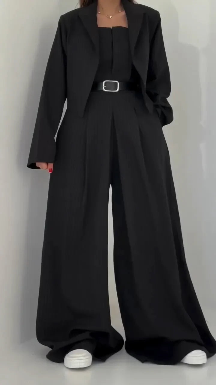 Eclat -Zestaw Damski Bustier + Marynarka – Styl Elegancki i Modny