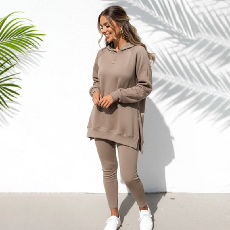 Diana™ | Damski Zestaw Bluza z Kapturem i Legginsy