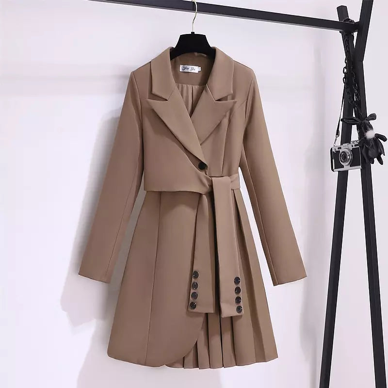 Selene™ | Elegancki Strukturalny Płaszcz Sukienkowy