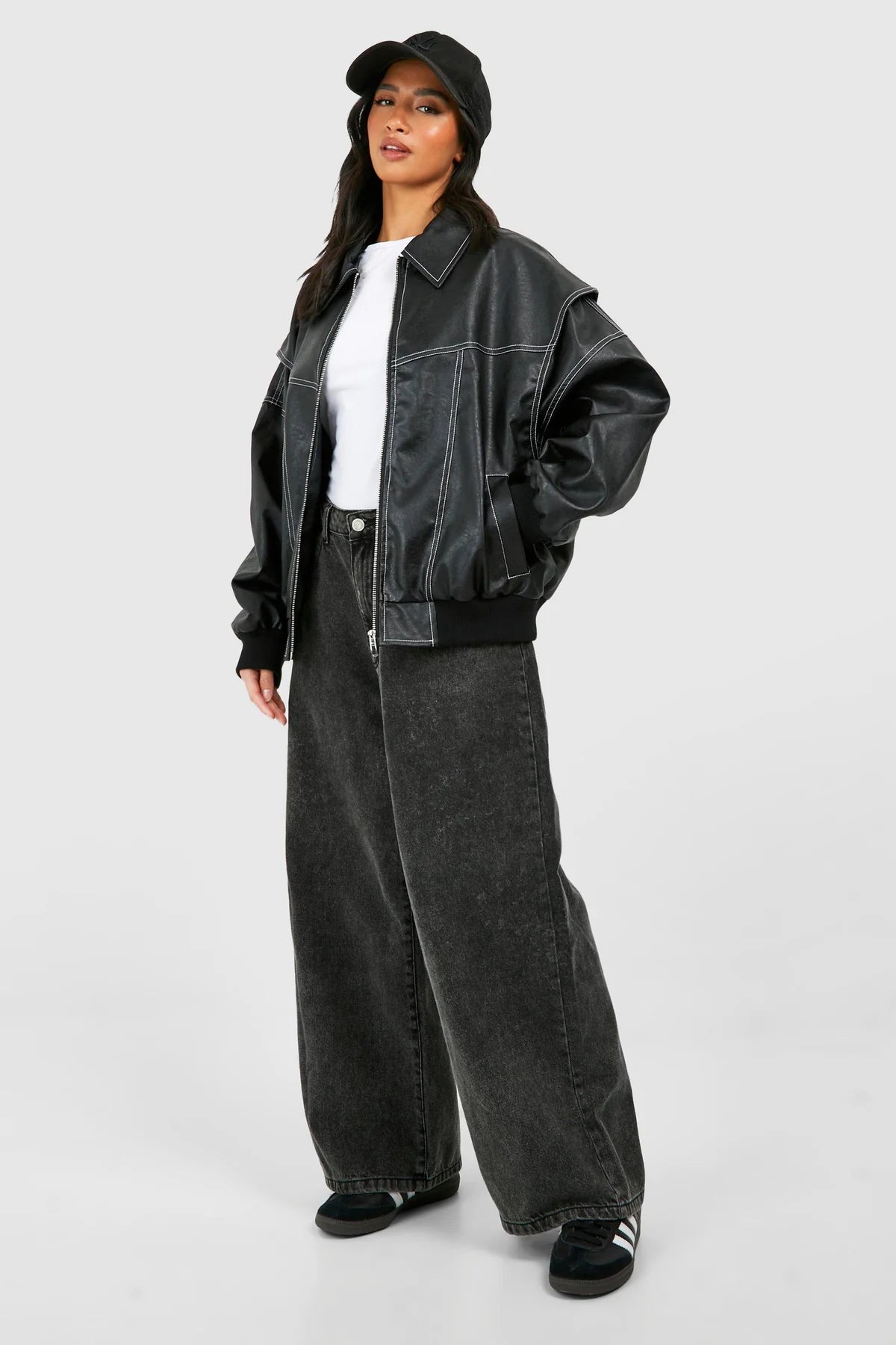 Elviana™ | Klasyczna Skórzana Kurtka Bomber