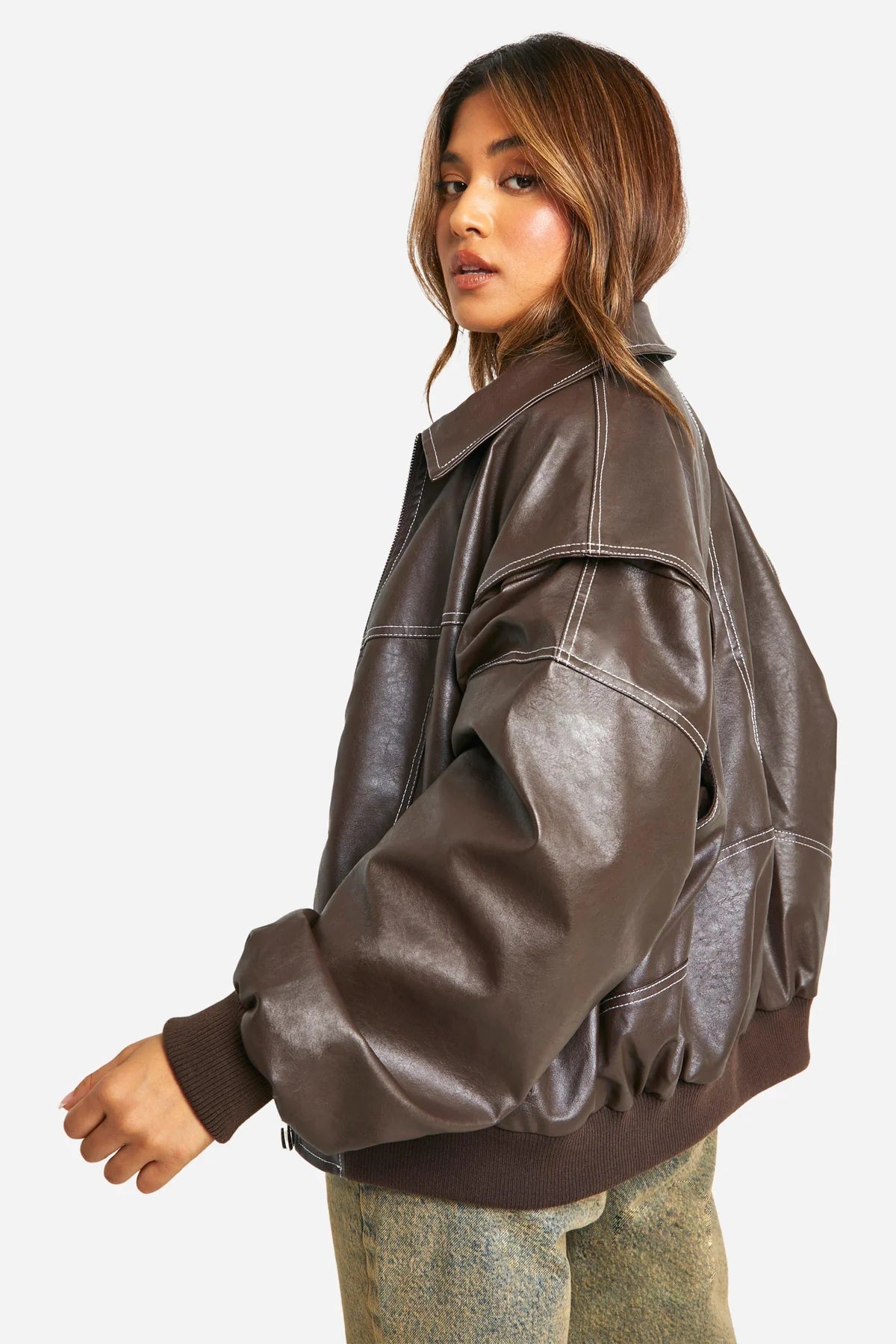 Elviana™ | Klasyczna Skórzana Kurtka Bomber