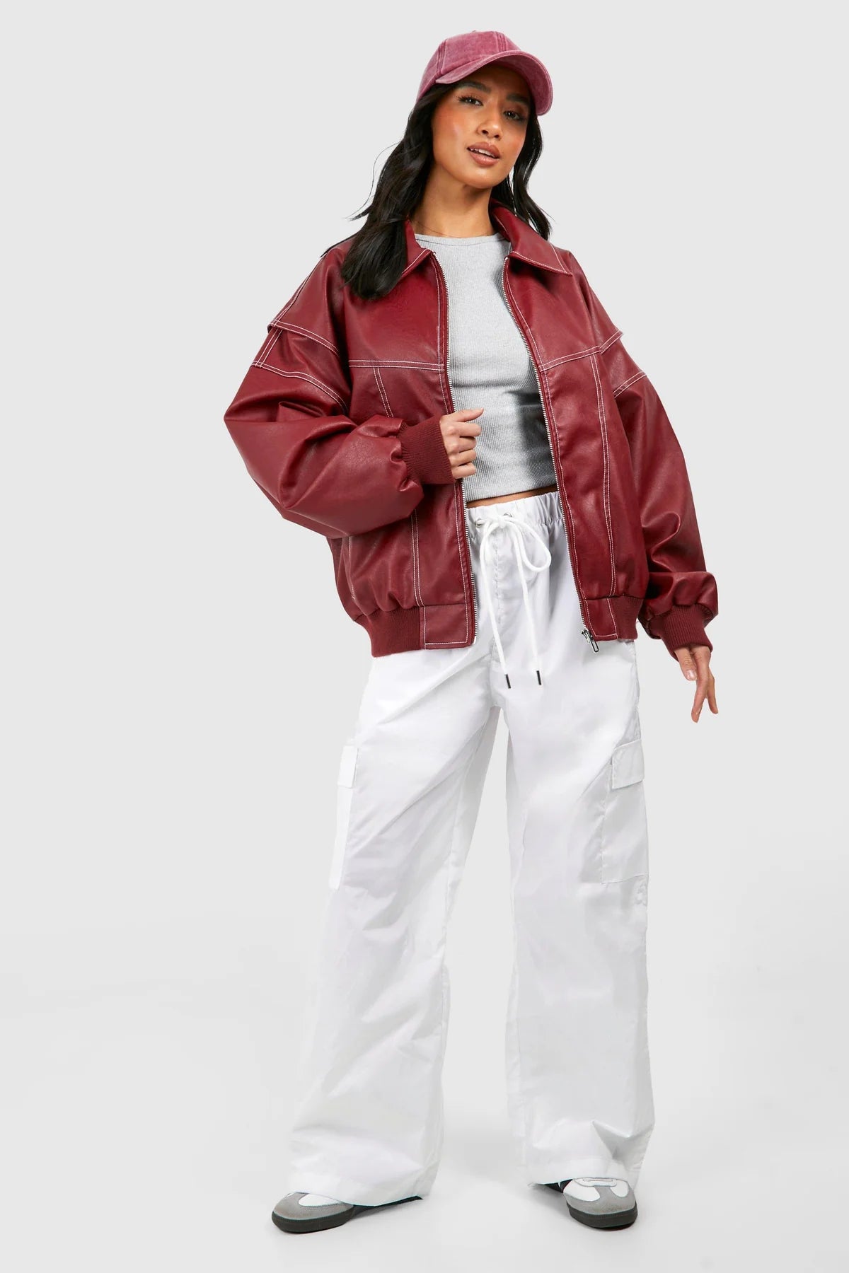 Elviana™ | Klasyczna Skórzana Kurtka Bomber