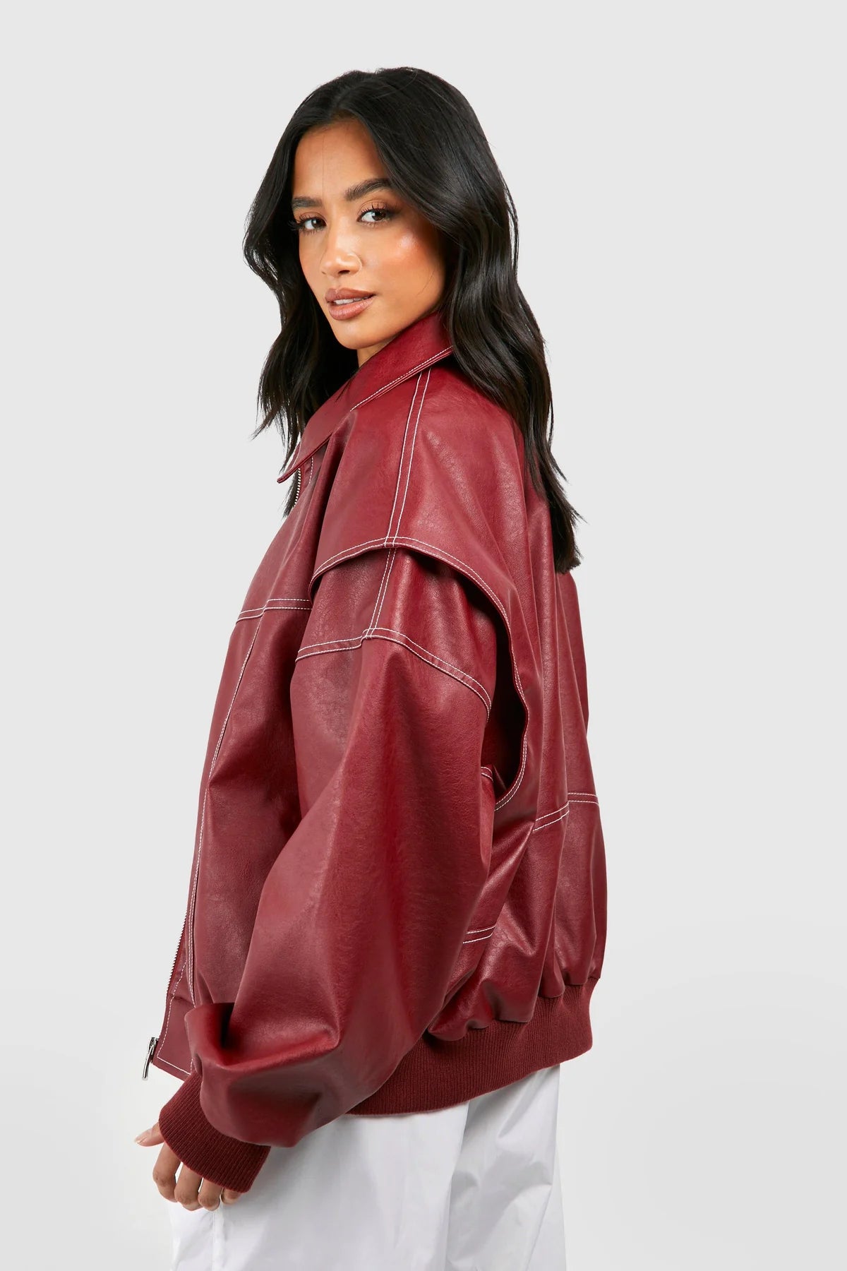 Elviana™ | Klasyczna Skórzana Kurtka Bomber