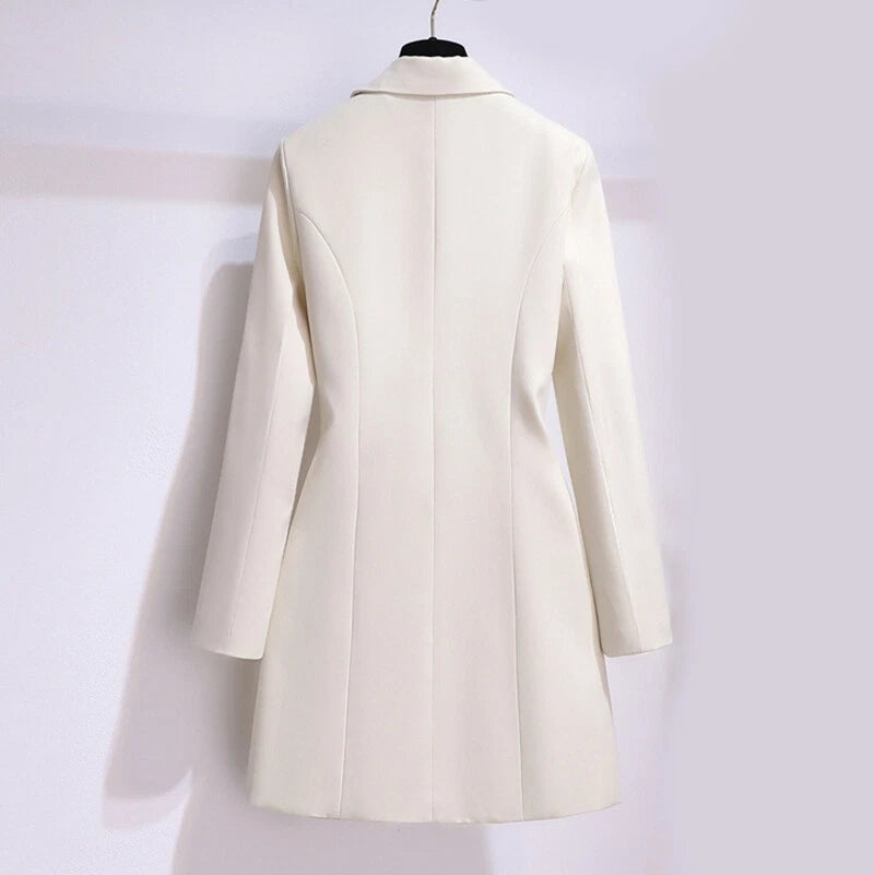 Selene™ | Elegancki Strukturalny Płaszcz Sukienkowy