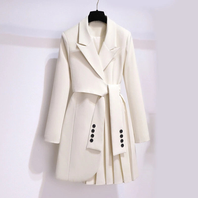 Selene™ | Elegancki Strukturalny Płaszcz Sukienkowy