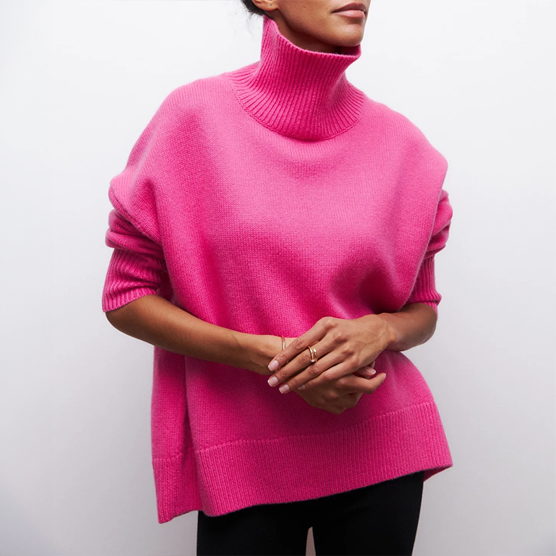 Ewa – Elegancki sweter polo na każdą okazję