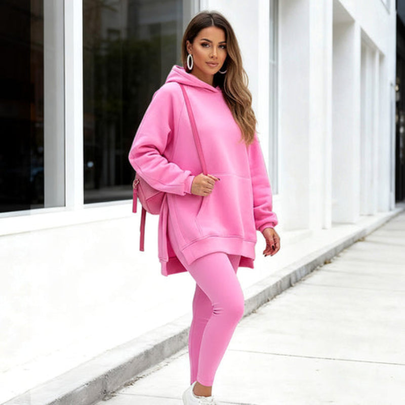 Diana™ | Damski Zestaw Bluza z Kapturem i Legginsy