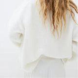 Sabine | Oversized Pullover z mieszanki moheru