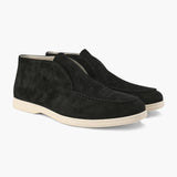 Mikołaj | Męskie Zamszowe Loafersy Półwysokie Slip-On