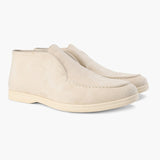 Mikołaj | Męskie Zamszowe Loafersy Półwysokie Slip-On