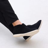 Mikołaj | Męskie Zamszowe Loafersy Półwysokie Slip-On