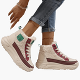 Babette – Modne Buty High Top z Ciepłym Futerkiem i Podeszwą Plateau