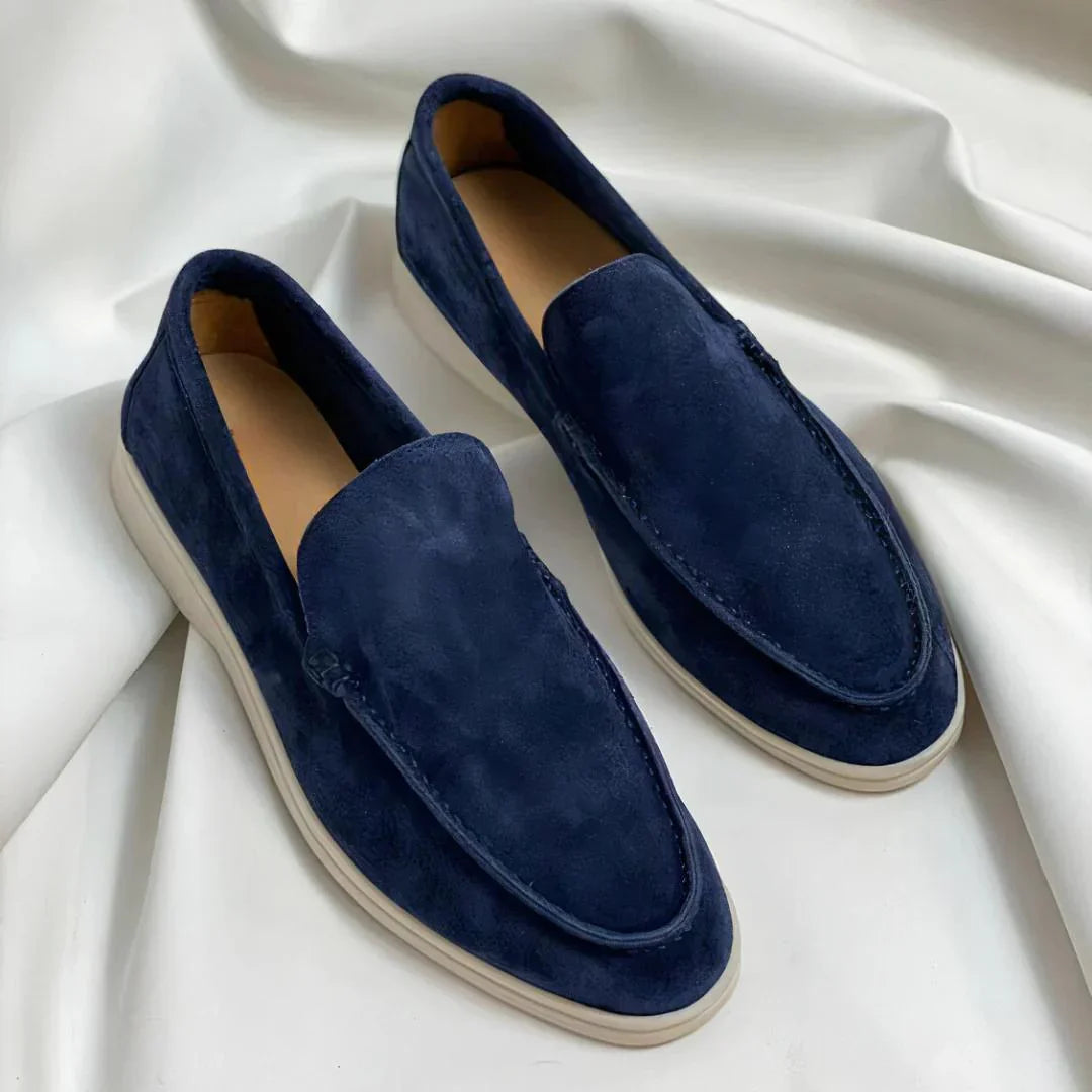Eleganckie zamszowe loafersy