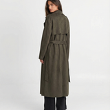 Natalia | Długi trench coat z podwójnym zapięciem