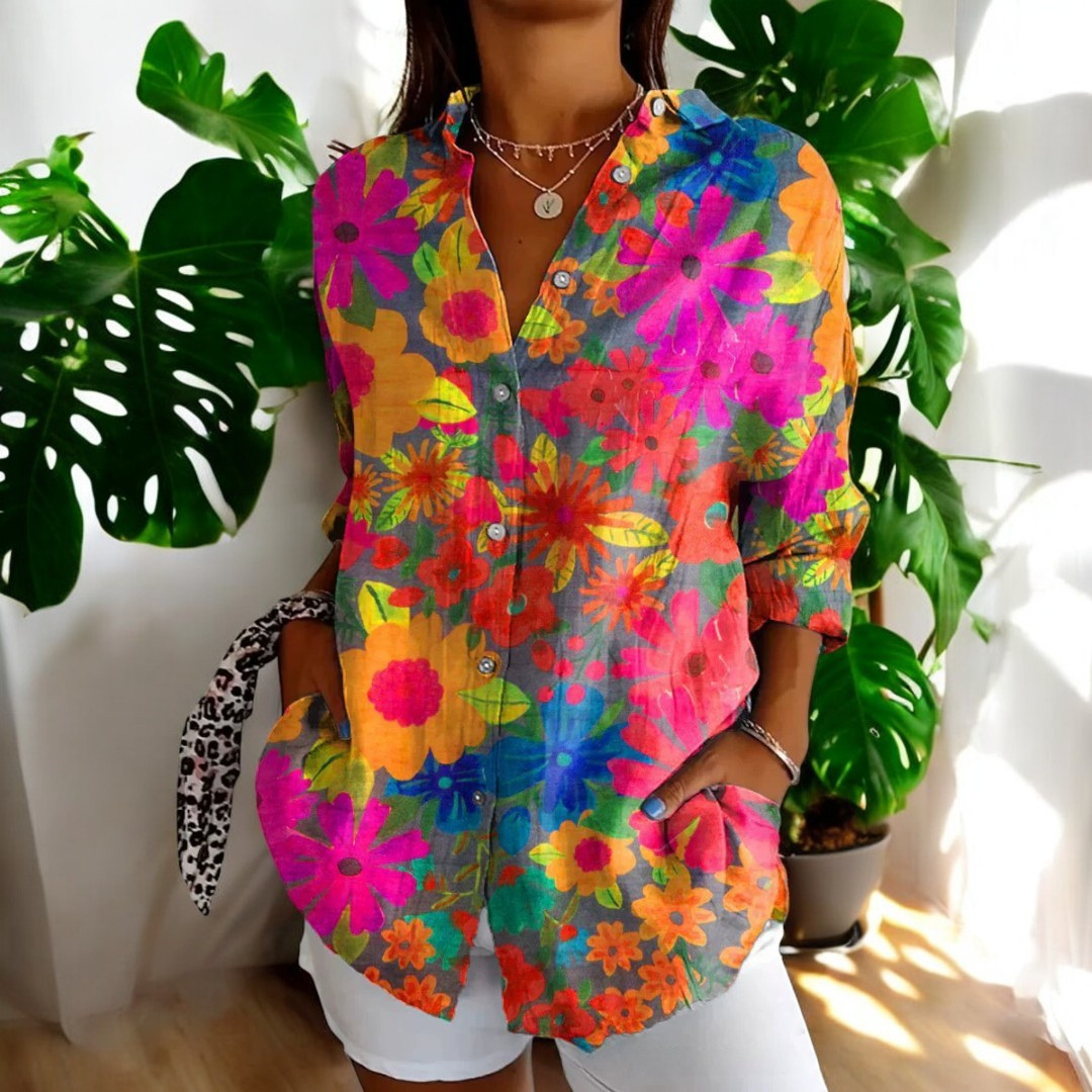 Bluzka Vintage Celeste