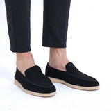 Kacper | Męskie zamszowe mokasyny w stylu vintage