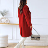 Liva | Dwurzędowy płaszcz wełniany dla kobiet