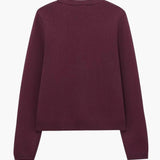 Malina | Sweter zapinany na ozdobne guziki