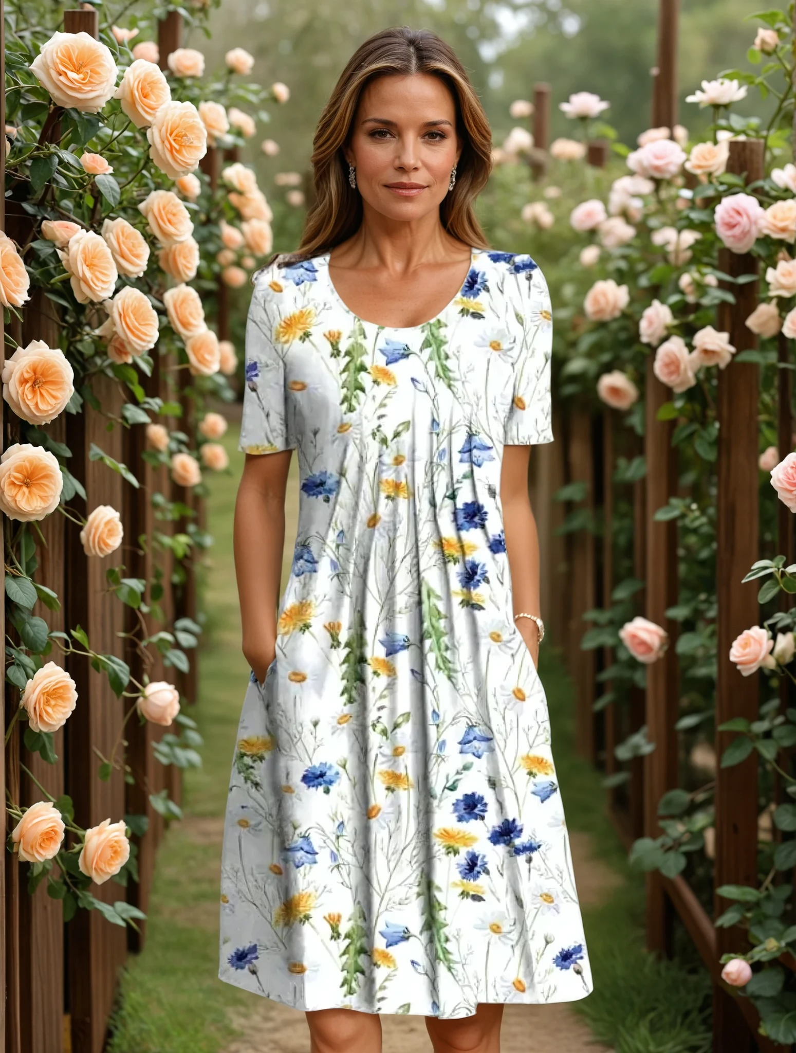 MARGA | ELEGANCKA SUKIENKA Z ZASŁONĄ BRZUSZKA