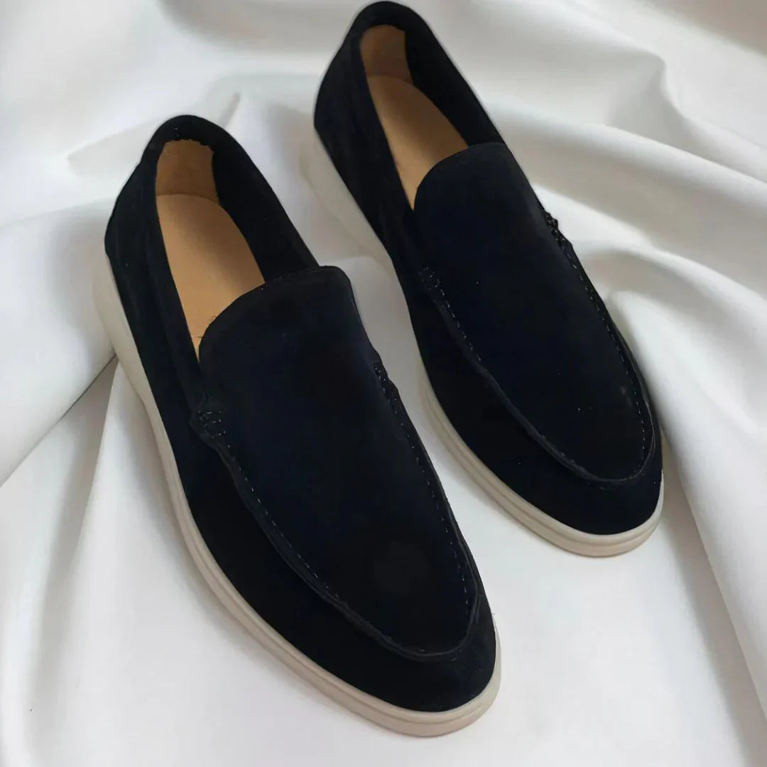 Eleganckie zamszowe loafersy