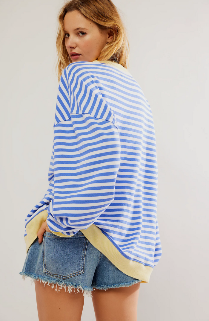 Janina – Paski oversize sweter na wyrazisty jesienny styl