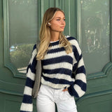 Teresa | Paskowy Sweter Dzianinowy Oversize