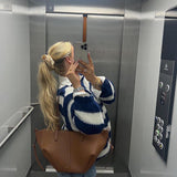 Teresa | Paskowy Sweter Dzianinowy Oversize