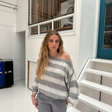 Teresa | Paskowy Sweter Dzianinowy Oversize