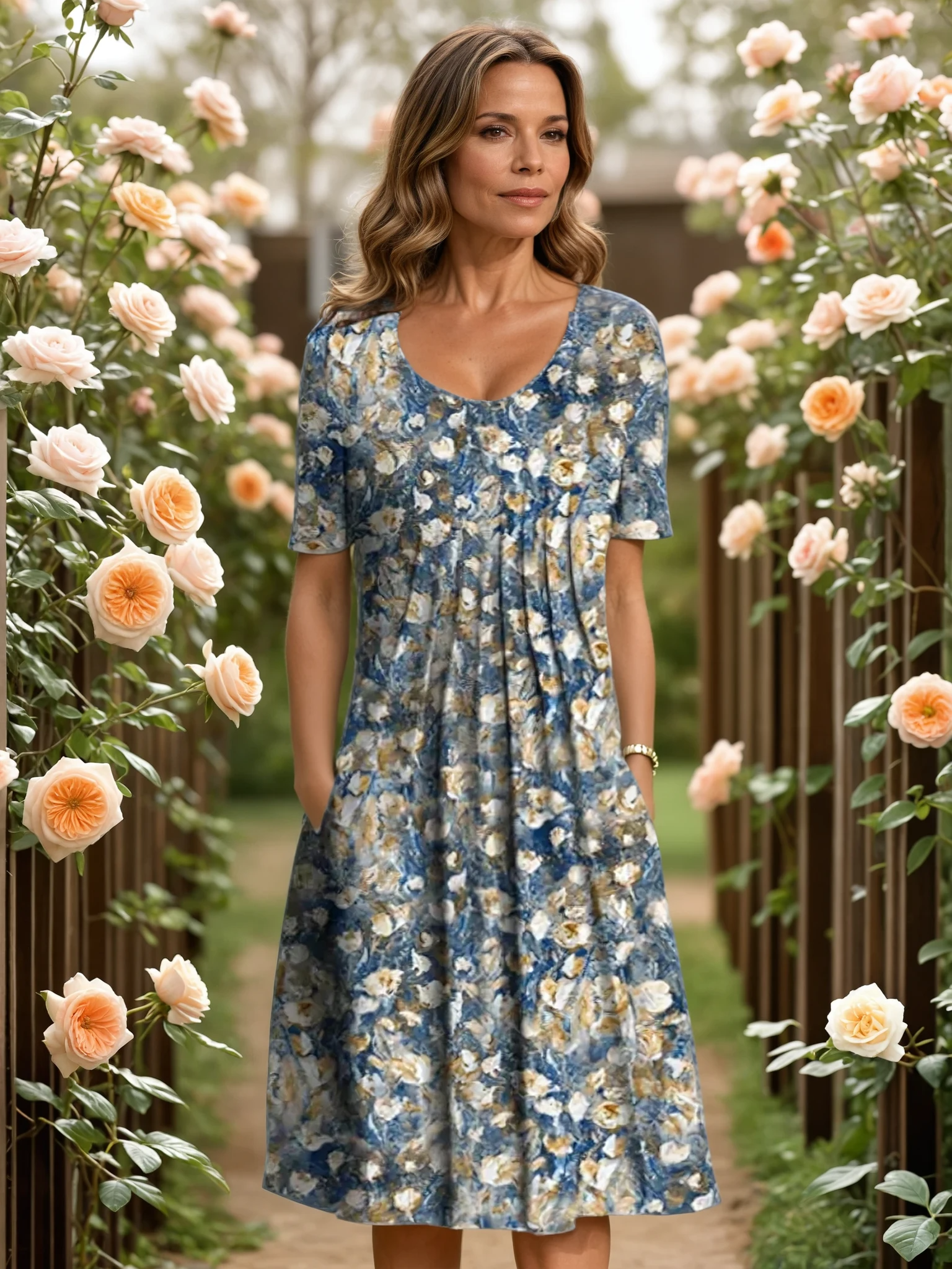 MARGA | ELEGANCKA SUKIENKA Z ZASŁONĄ BRZUSZKA