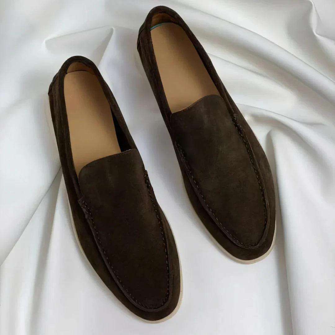 Eleganckie zamszowe loafersy