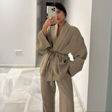 Meral | Dwuczęściowy komplet lniany