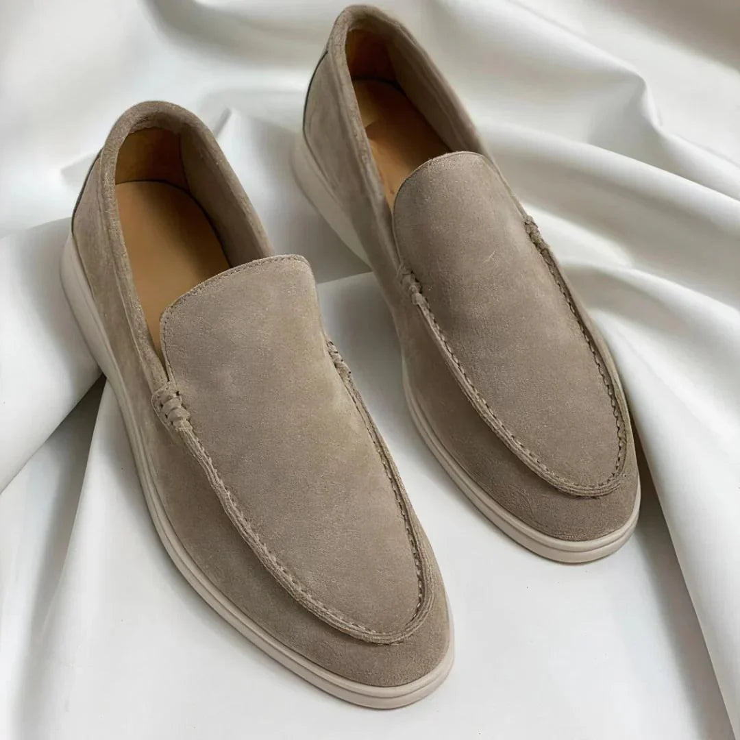 Eleganckie zamszowe loafersy