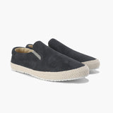 Jarosław | Eleganckie Męskie Espadryle Slip-On z Zamszowym Wykończeniem