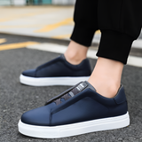 Patryk | Białe męskie sneakersy skórzane o minimalistycznym wykończeniu