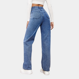 Amara | Damskie jeansy wide leg z wysokim stanem – comfort fit