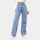 Amara | Damskie jeansy wide leg z wysokim stanem – comfort fit