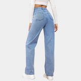 Amara | Damskie jeansy wide leg z wysokim stanem – comfort fit