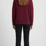 Klaudia | Damski sweter oversize z okrągłym dekoltem