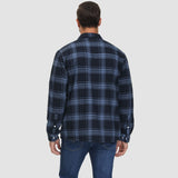 Sławomir | Męska kurtka flanelowa w kratę z ociepleniem Sherpa-Fleece