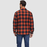 Sławomir | Męska kurtka flanelowa w kratę z ociepleniem Sherpa-Fleece