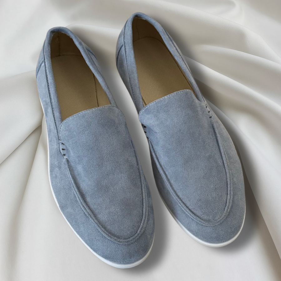 Eleganckie zamszowe loafersy