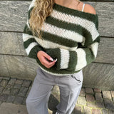 Teresa | Paskowy Sweter Dzianinowy Oversize