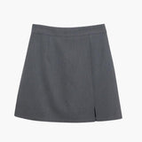 Isabella | Mini spódnica prążkowana z subtelnym rozcięciem