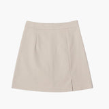 Isabella | Mini spódnica prążkowana z subtelnym rozcięciem