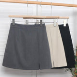 Isabella | Mini spódnica prążkowana z subtelnym rozcięciem