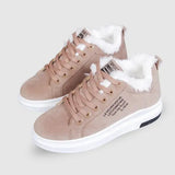 Jovie | Sneakersy z Fleece'owym Wypełnieniem na Grubej Podeszwie