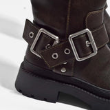 Damskie botki z klamrami i platformą – Retro styl na co dzień i w czasie wolnym