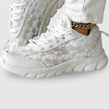 Lena | Oddychające trampki z okrągłym noskiem i sznurowadłami