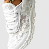 Lena | Oddychające trampki z okrągłym noskiem i sznurowadłami