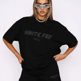 White Fox | Zestaw w luźnym stylu z T-shirtem i szortami